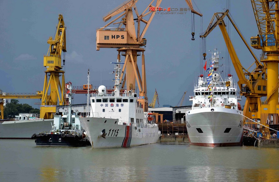 组图:中国新一代四千吨级海警船交付 多艘在赶造